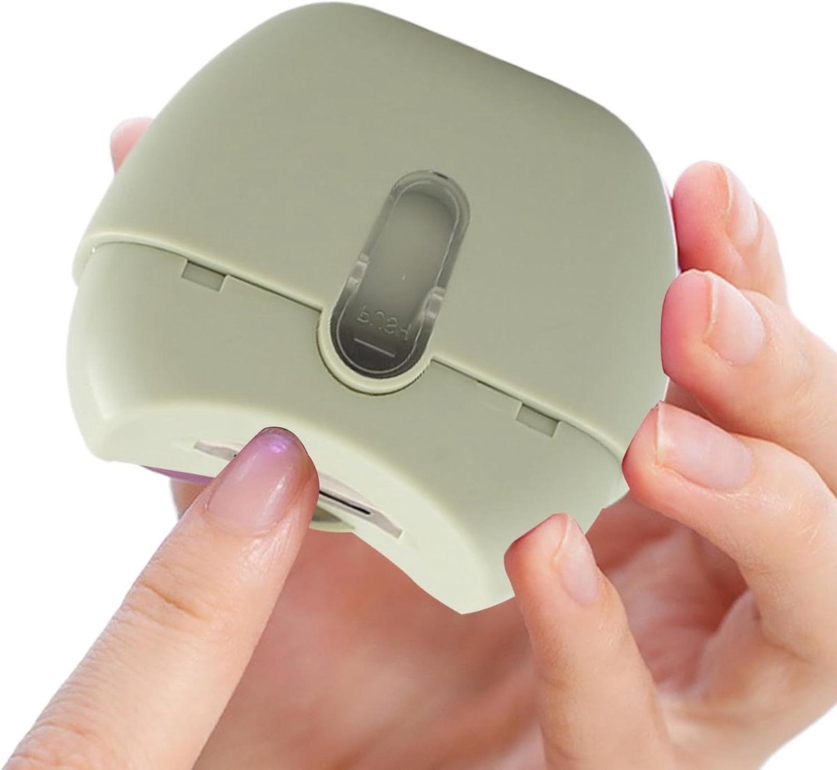 Elektrische nagelknipper - Automatische trimmer - Nagels verzorgen - Ongelukpreventief ontwerp - 6.1 x 6.6 x 3.5 cm - Wit