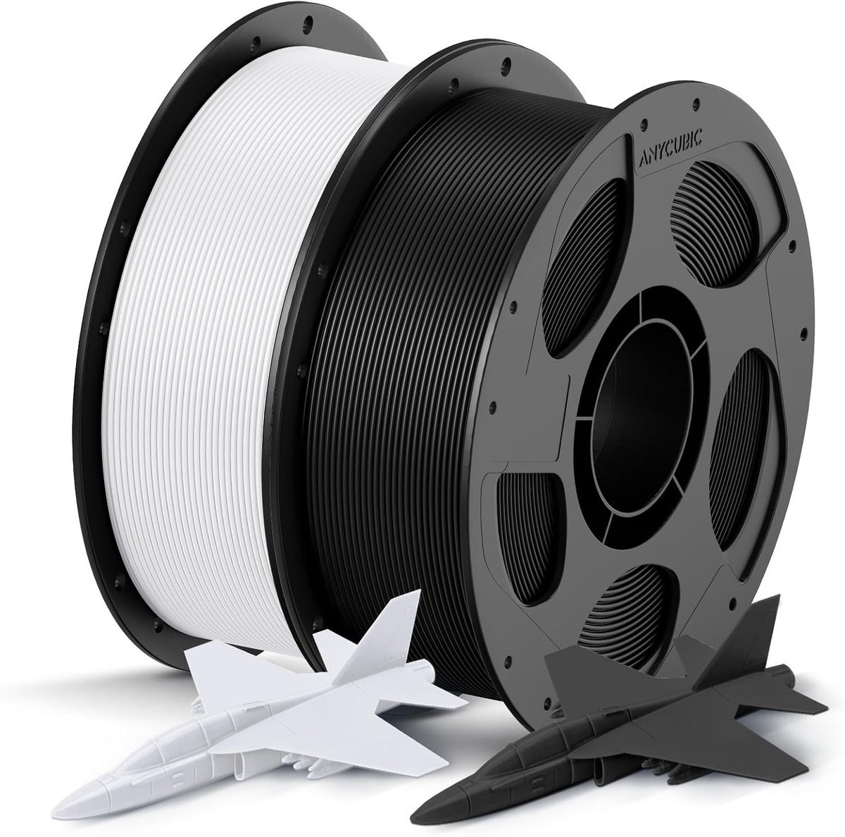 3D Printer Filament - PLA Navulkit - Snel Printen - Intelligent Printen - 2 kg - Zwart Wit
