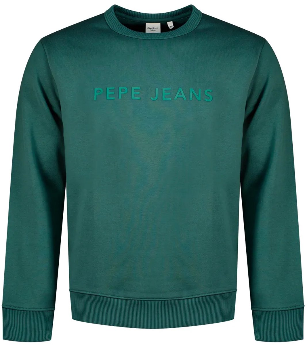 Pepe Jeans Jefferson Big Logo Sweatshirt Groen XL Man