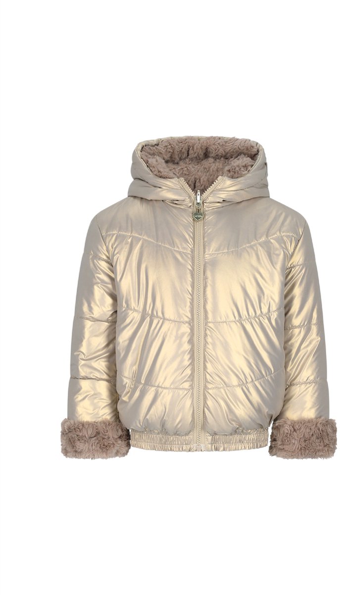 Le Chic reversible winterjas meisje BORDO C607-5225 / goud - maat 134/140