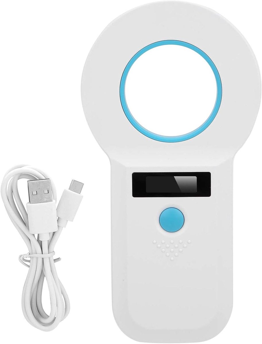 Dier Chip Scanner - Pet Scanner - Dieren Traceren - RFID Lezer - 128 Tags Opslag - Zwart
