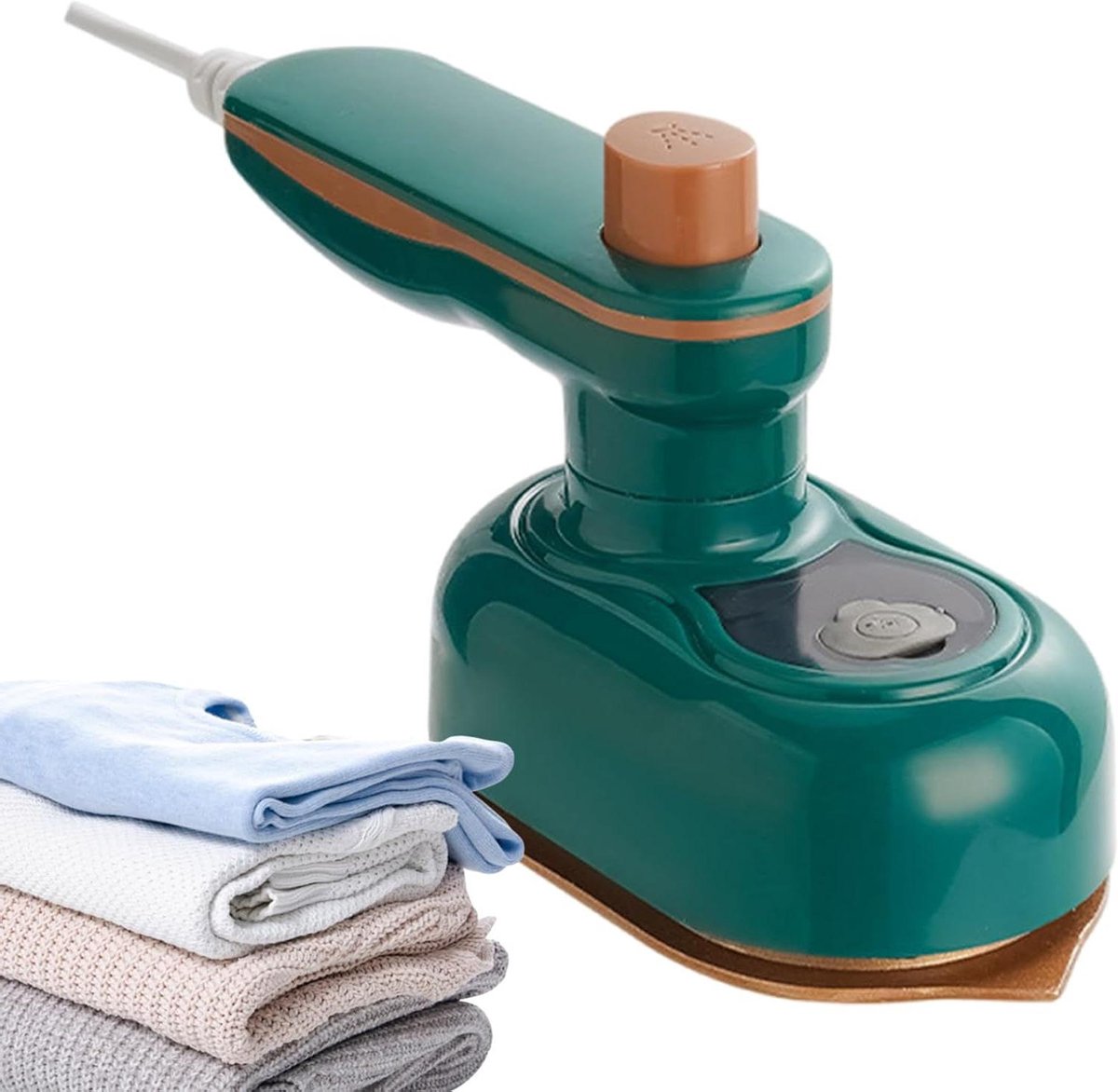 Handy Strijkijzer - Kleding Stomer - Kreukels Verwijderen - Draadloos Strijken - Compact Formaat - Wit
