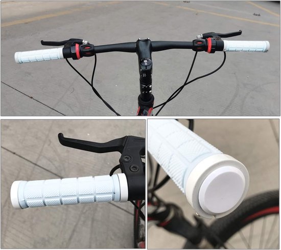 Ergonomische Zachte Rubber Fietshandgrepen voor MTB, Antislip Grip voor Fietscomfort en Controle — afbeelding 4