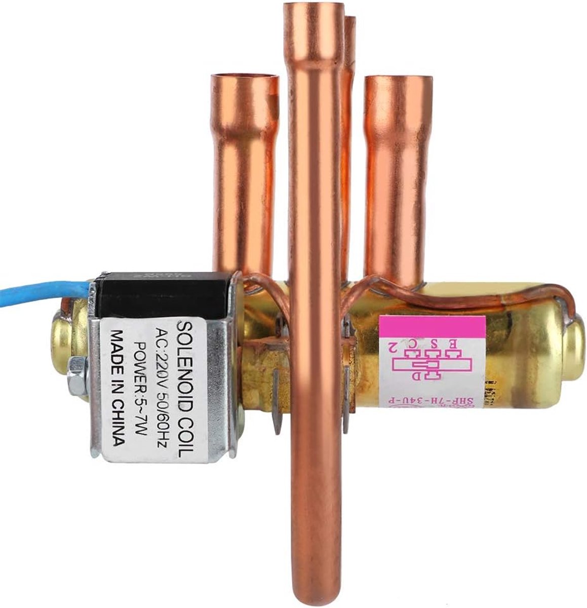 SnelShoppen - Vierwege omschakelklep koeltechniek onderhouds elektromagnetische klep accessoires 1P AC A/C airconditioning waterdicht en energiezuinig