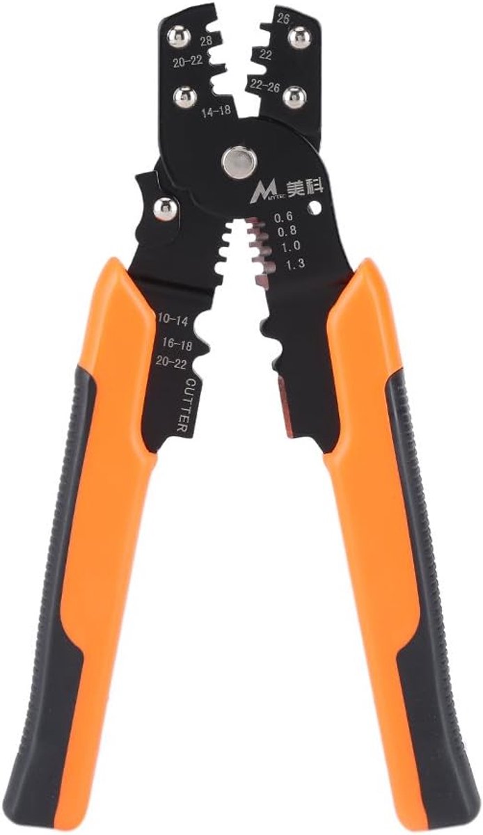 SnelShoppen - 185mm Multifunctionele Draadstripper, Kabelstripper, Knipfunctie, Elektricien Gereedschap, Handgereedschap, Efficiënt en Gebruiksvriende