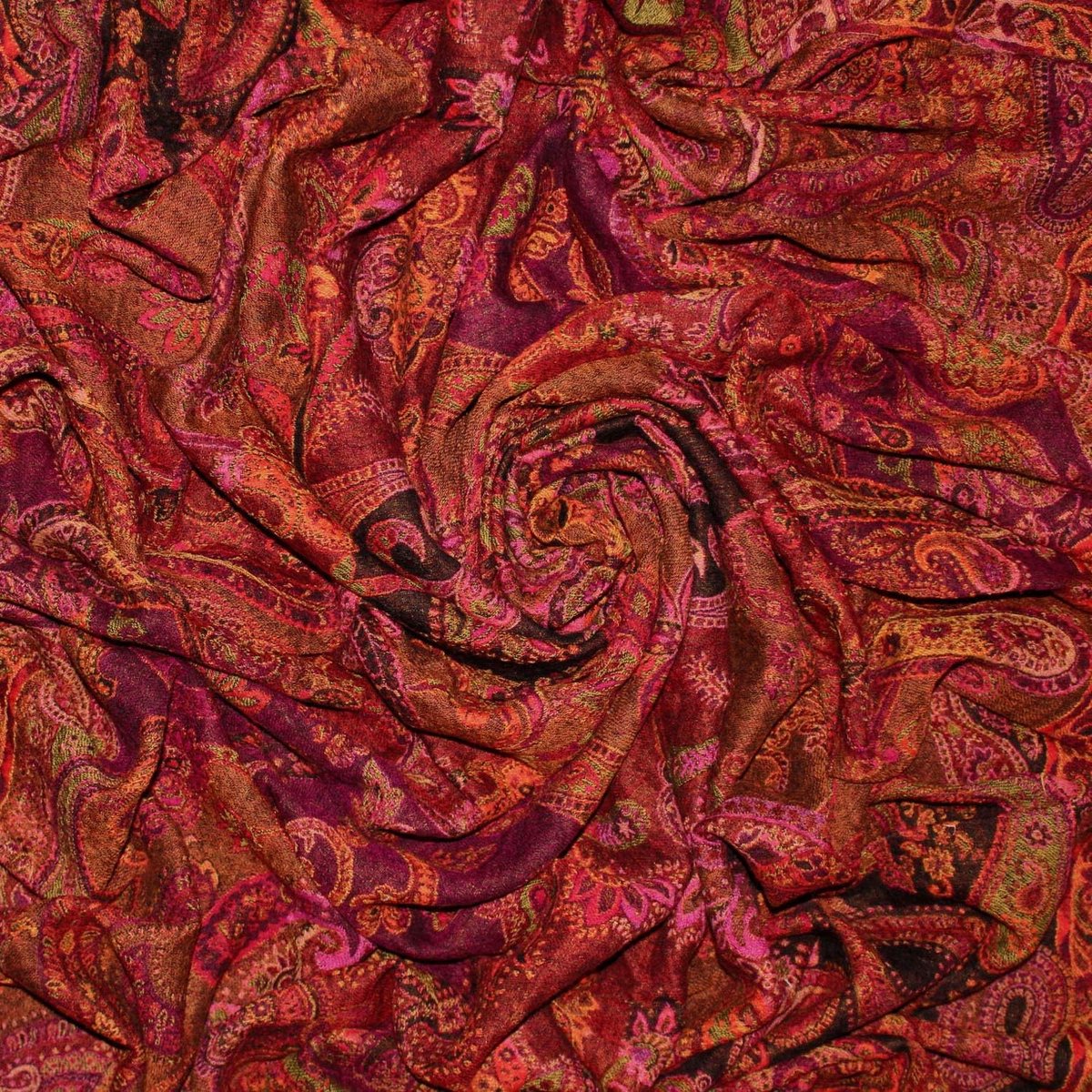 SnelShoppen - Luxe Woldeken Jacquard Geweven van de Beste Merino Wol - Paisley Design - 140 x 200 cm - Cuddly Deken voor Woonkamer en Tuin