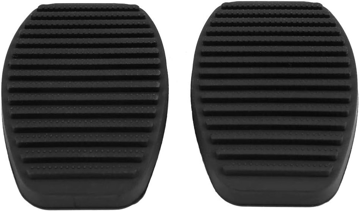 SnelShoppen - 1 paar rubberen pads voor rempedaal, antislip pedaalcover, hoogwaardig rubber, vervangend accessoire, comfortabel rijgevoel, ideaal voor