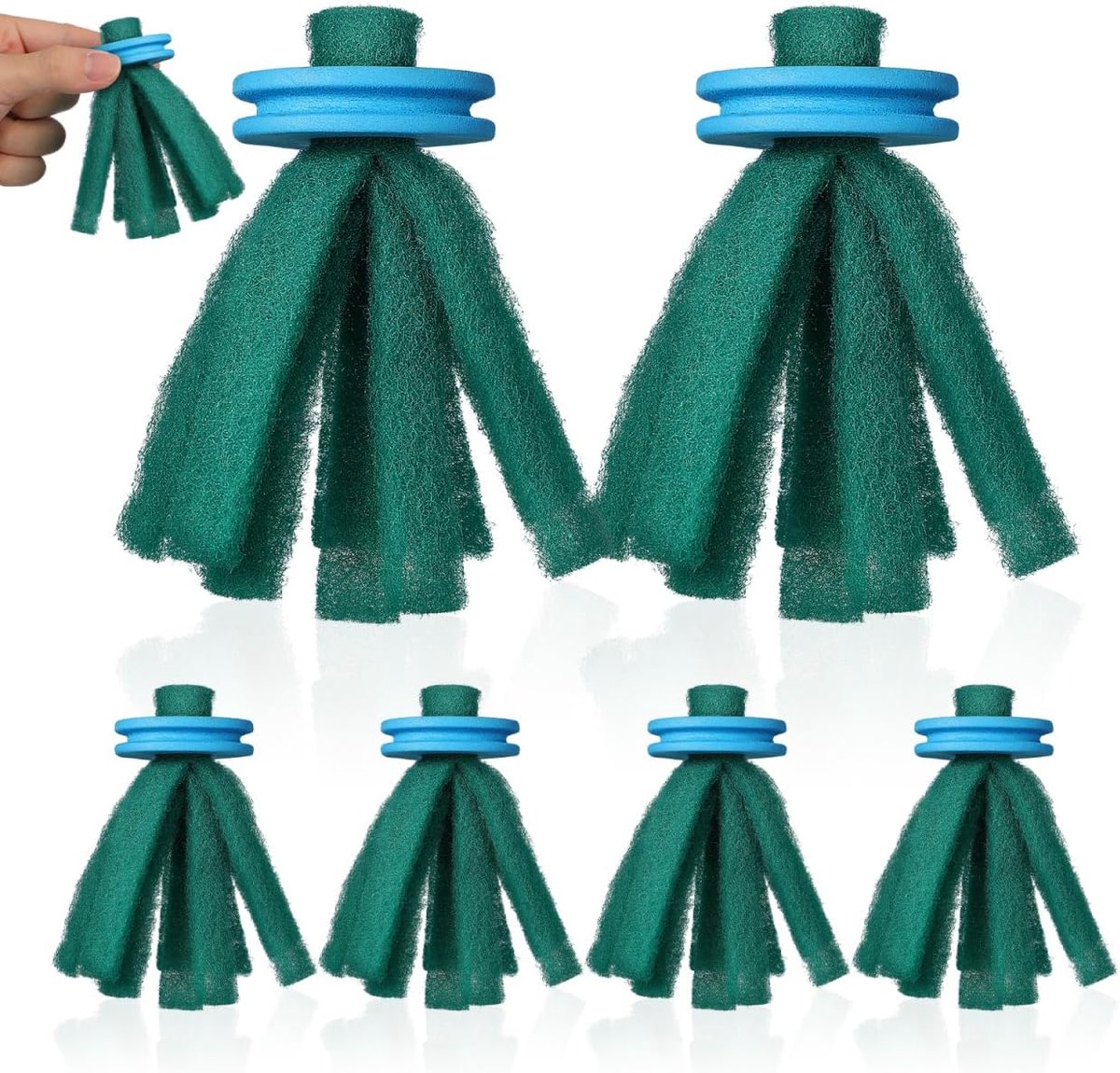 DOITOOL 10pcs Soft Sponge Floating Fish Mops Egg Collector and Spawning Grass Hiding Place for Fish, Guppies and - ShopVlot