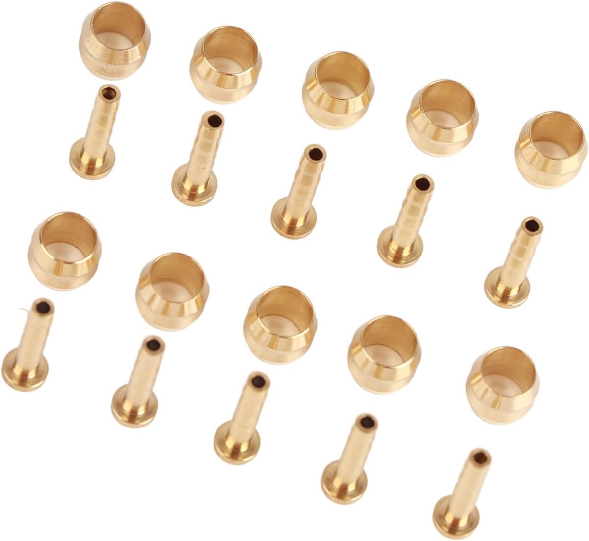 SnelShoppen - 10-delige Olive connector & insert set voor fiets schijfremslang, BH59 vervangingsonderdeel, roestvrij staal, hoge precisie, duurzame kw