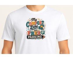 my Comfort Zone has Freep Parking - T Shirt - cute - kawaii - Gift - Cadeau - schattig - schattigdesign - liefdesign - pastelkunst - Funny