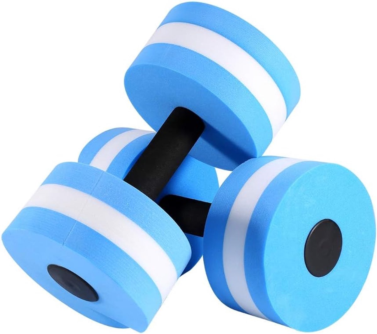 SnelShoppen - 2 Stuks Aqua Dumbbells Water Foam Dumbbells EVA Water Aerobics Dumbbell Aquatic Barbell Aqua Fitness Voor Zwemmen en Spa