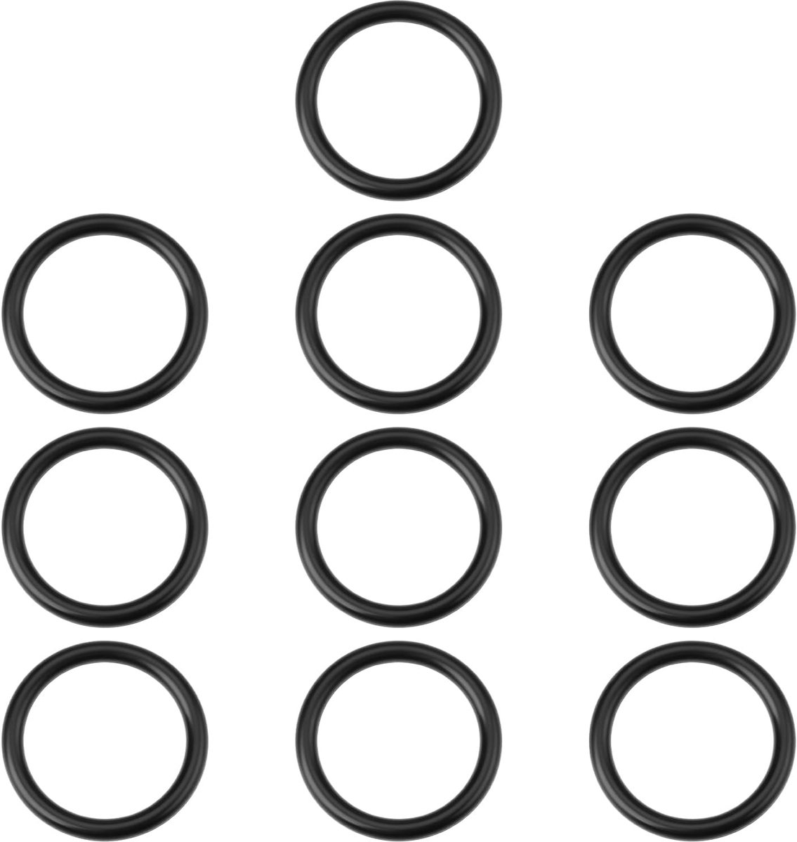 SnelShoppen - 10 Stuks Bumper Fender Bevestigingsmiddelen O-Ring 55x43x6mm Geschikt Voor Meeste Auto Bumpers - Rubber, Duurzaam en Betrouwbaar