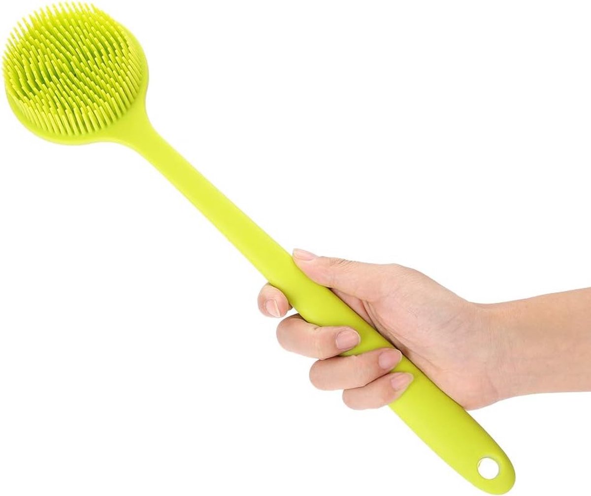 SnelShoppen - Body Brush - Zachte Silicone Doucheborstel met Lange Handgreep voor Exfoliatie en Massage - Perfect voor Lichaamsverzorging en Cellulite