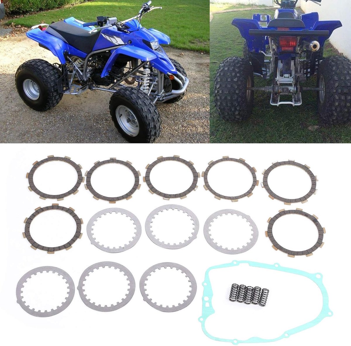 SnelShoppen - Heavy duty veer koppeling set voor Blaster 200 YFS200SE Special Edition, YFS200 1988-2006, aluminium legering, hoge sterkte, corrosiebes