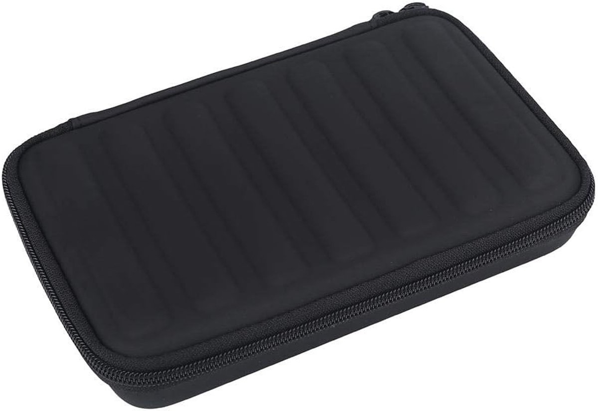 SnelShoppen - PU Leren Harmonica Tas voor 7 Harmonicas, Zachte en Duurzame Muziek Accessoire voor Beginners en Studenten, Zwart