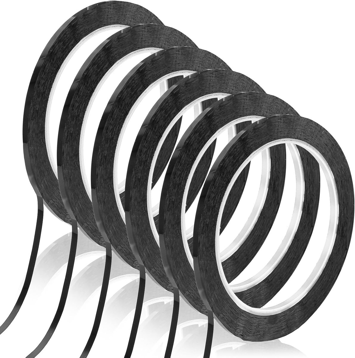 Grafische tape 3mm - Zwart pinstripe tape - Zelfklevend - Ideaal voor kantoorpresentaties - ShopVlot