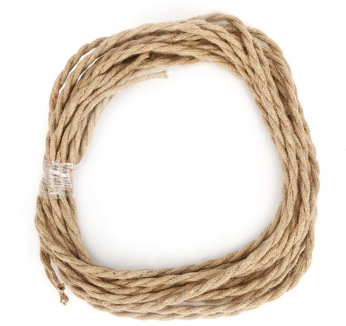 SnelShoppen - Elektrische K cable Vintage Jute Touw Twisted Pair 10 Meter voor DIY Chandelier Lamp - Duurzaam Koper Kable met Kleurrijke Buitenzijde