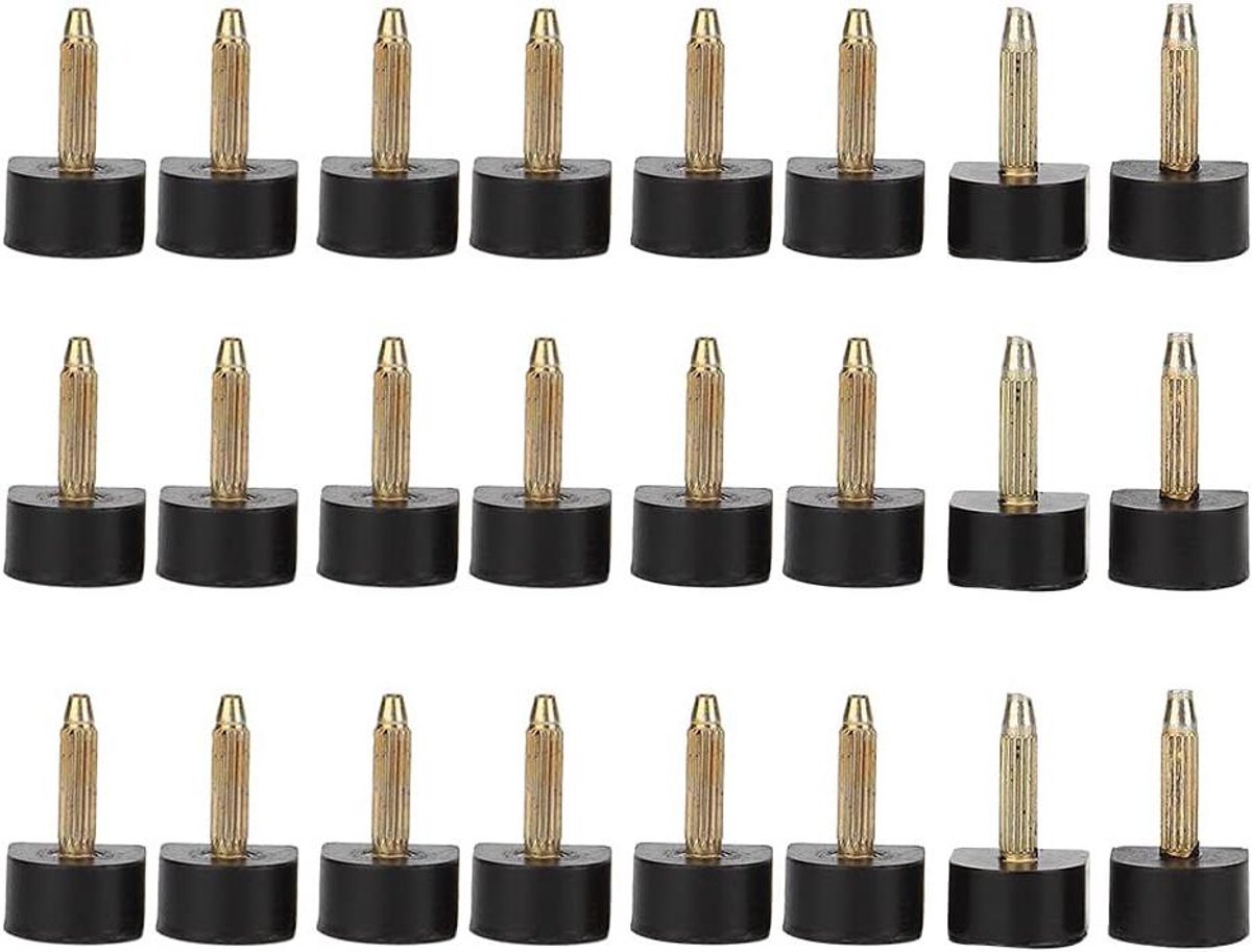 Hieltips Vervanging - Hak Reparatie - Schoenen Repareren - Antislip Oppervlak - 24 stuks - Zwart