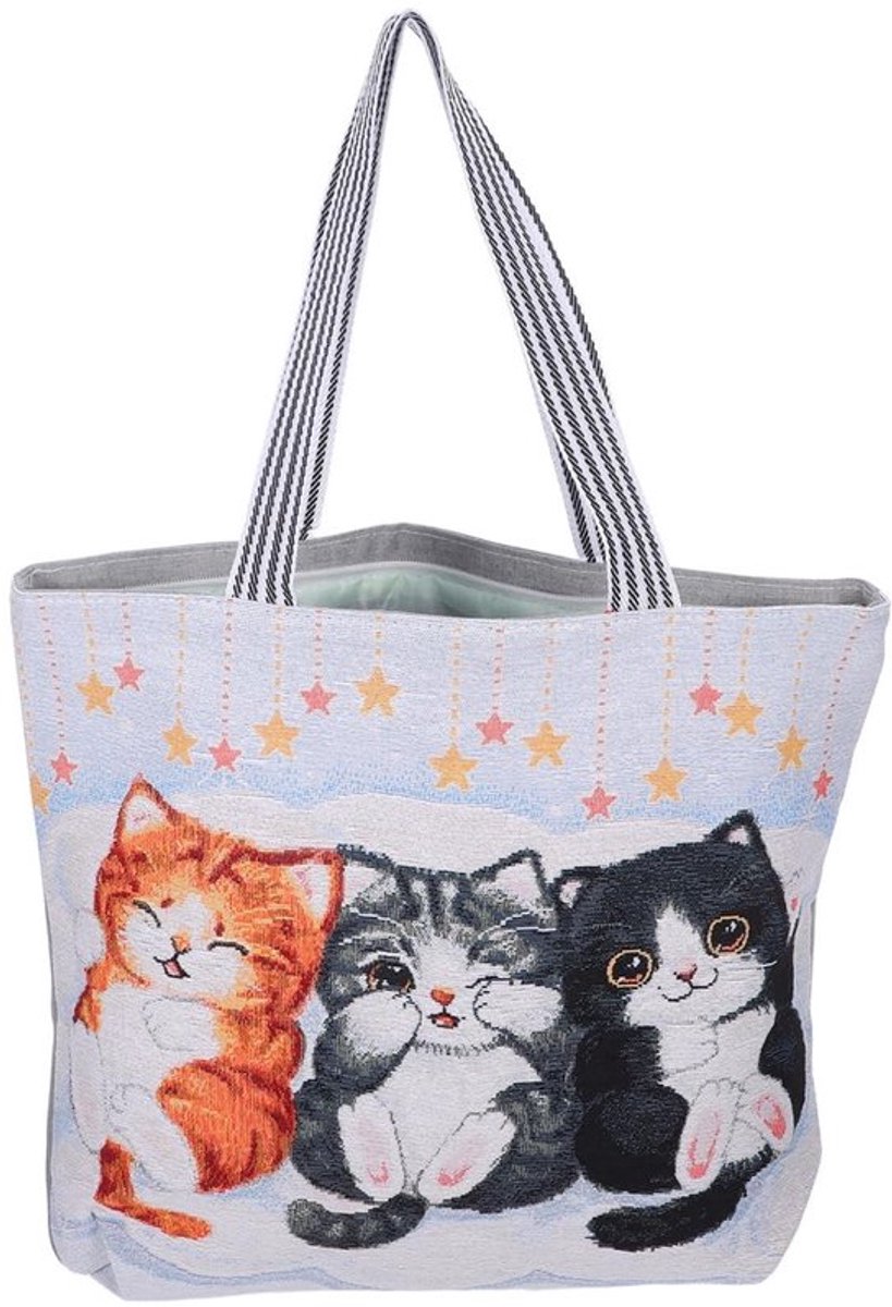 Schoudertas Dames Katoen/Linnen - Tote Tas - Groot