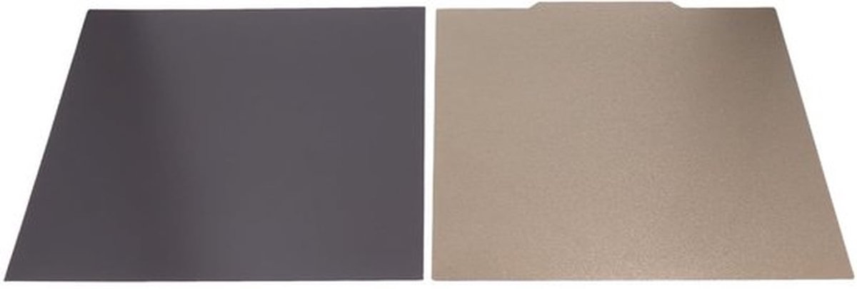 Bouwplaat Dubbelzijdig Getextureerd - PEI Bouwplaat - Flexibel Stalen Printbed - Magnetische Basis - Slijtvast - Voor Diverse Printmaterialen