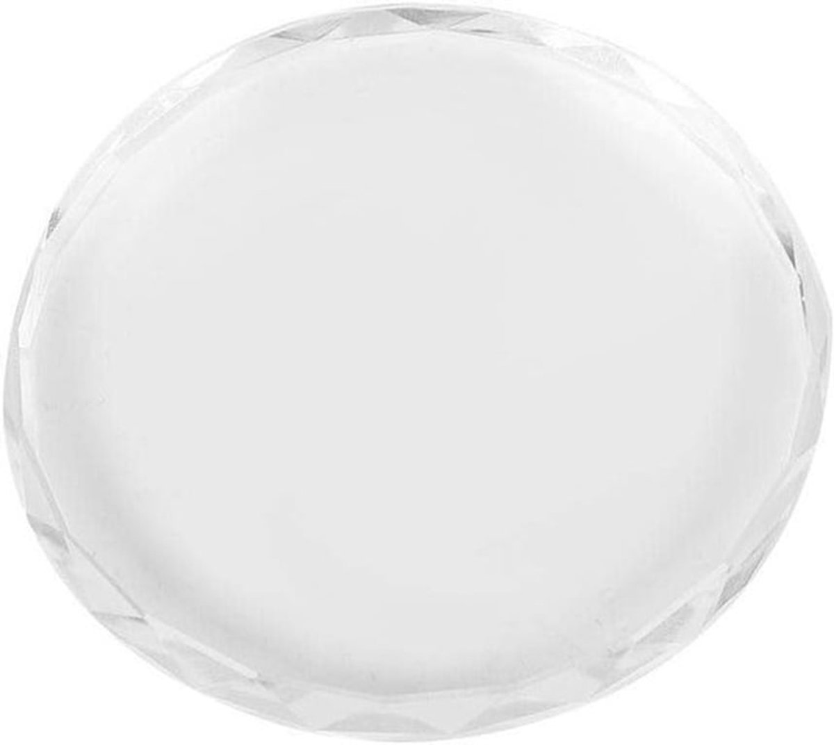 Rond Glas Nail Art Palet voor Make-up en Cosmetische Mengtools - Ideaal voor Nail Art, Schilderen en DIY Creaties