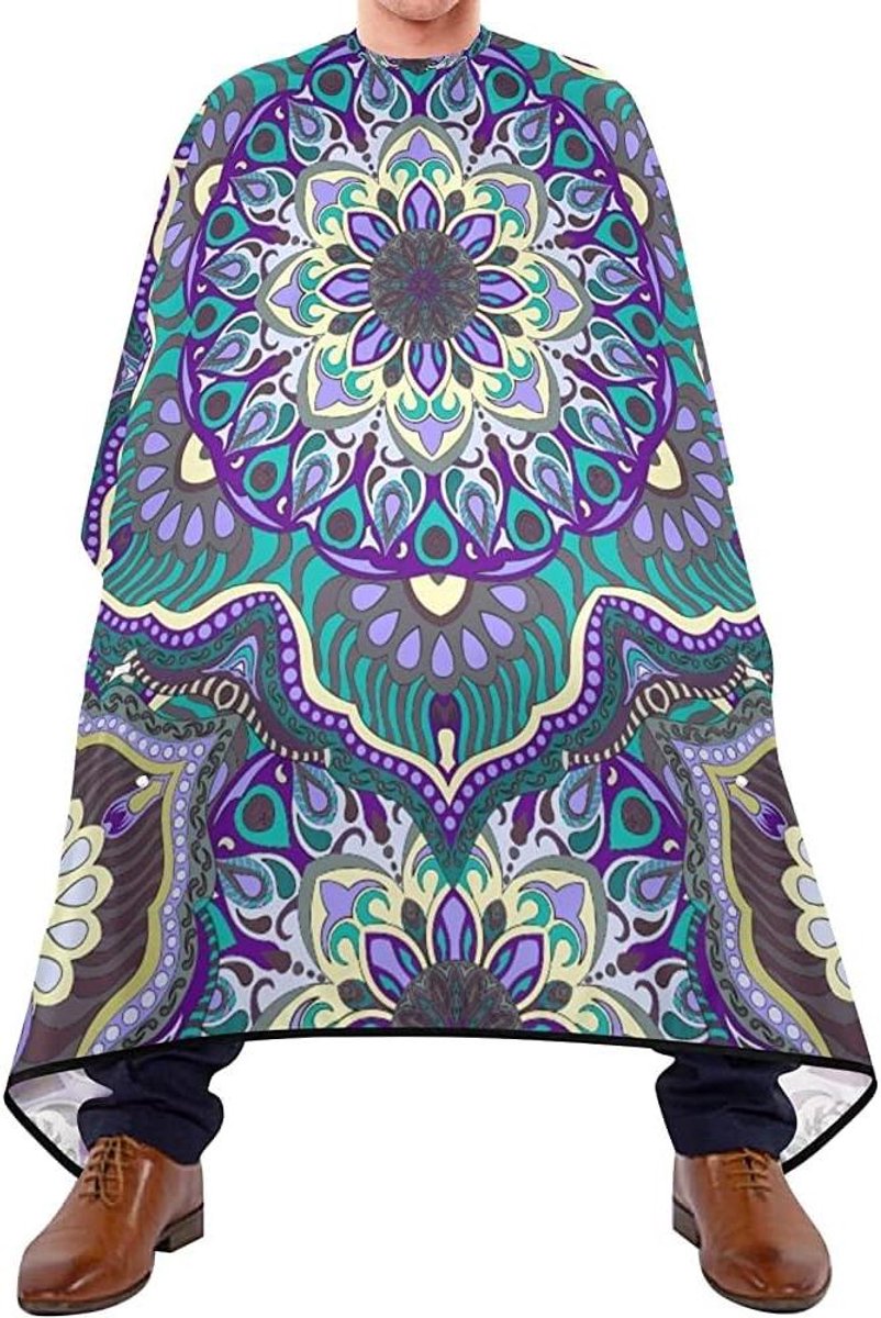 Kappers Cape - Haarknip Cape - Haar Knippen - Verstelbare Sluiting - 140x170cm - Mandala Bloem