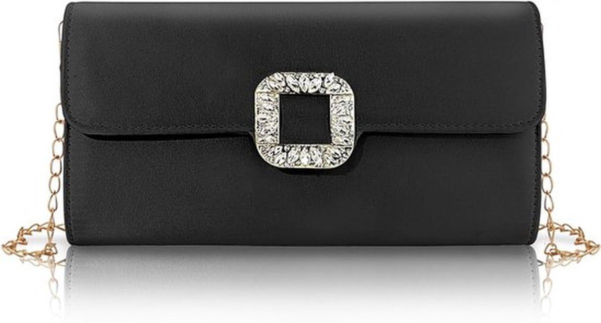 Elegante Dames Clutch en Schoudertas met Verwijderbare Kettingriem voor Avondjes, Bruiloften en Feesten