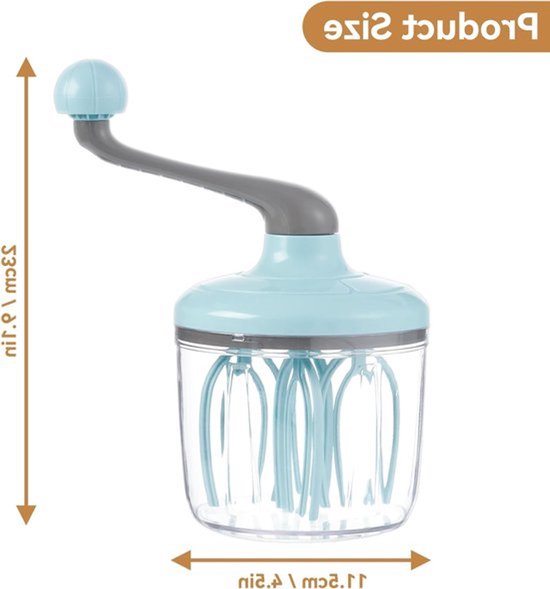 Handmixer met Kom voor Eieren en Room - Krachtige Keukenmachine — afbeelding 2