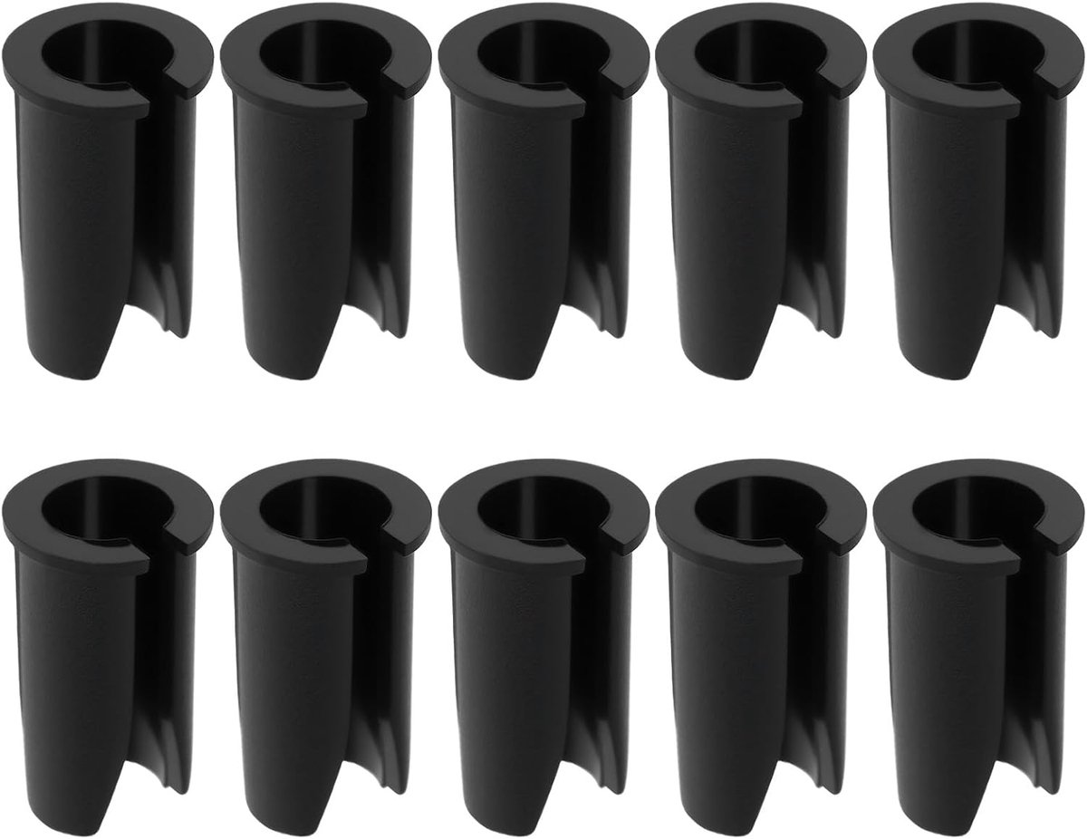 SnelShoppen - 10 stuks 14mm Fiets Plastic Kabel Huls Reducers voor 4mm of 5mm Open Frame Lussen - Hoogwaardige Slijtvaste Plastic