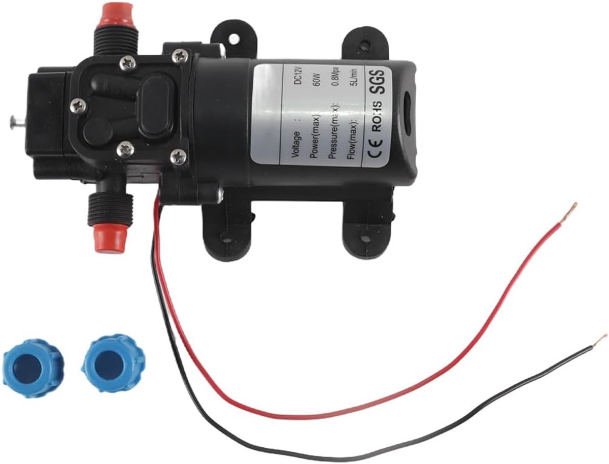 SnelShoppen - 12V Waterpomp Drukpomp voor Toeristenvoertuigen, Schepen, Dranken en Industrieel Gebruik - Rubber Vibration Insulation, Automatische Dru
