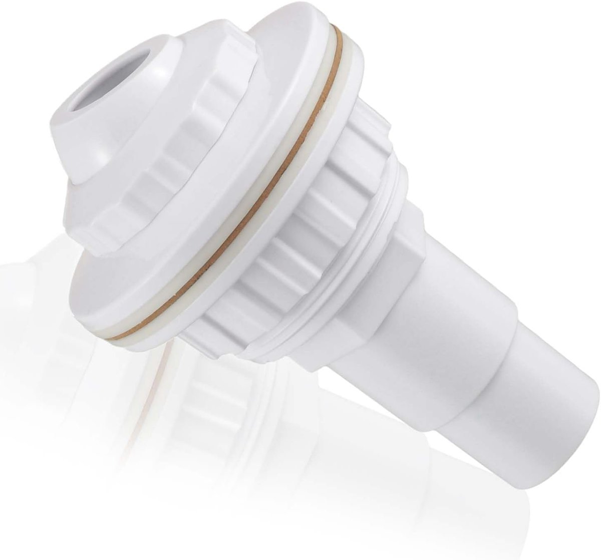 SnelShoppen - Inlaatnozzle voor staalwand zwembaden | 32 mm/38 mm slangaansluiting, verstelbare sproeier, hoogwaardige ABS, compleet met adapter