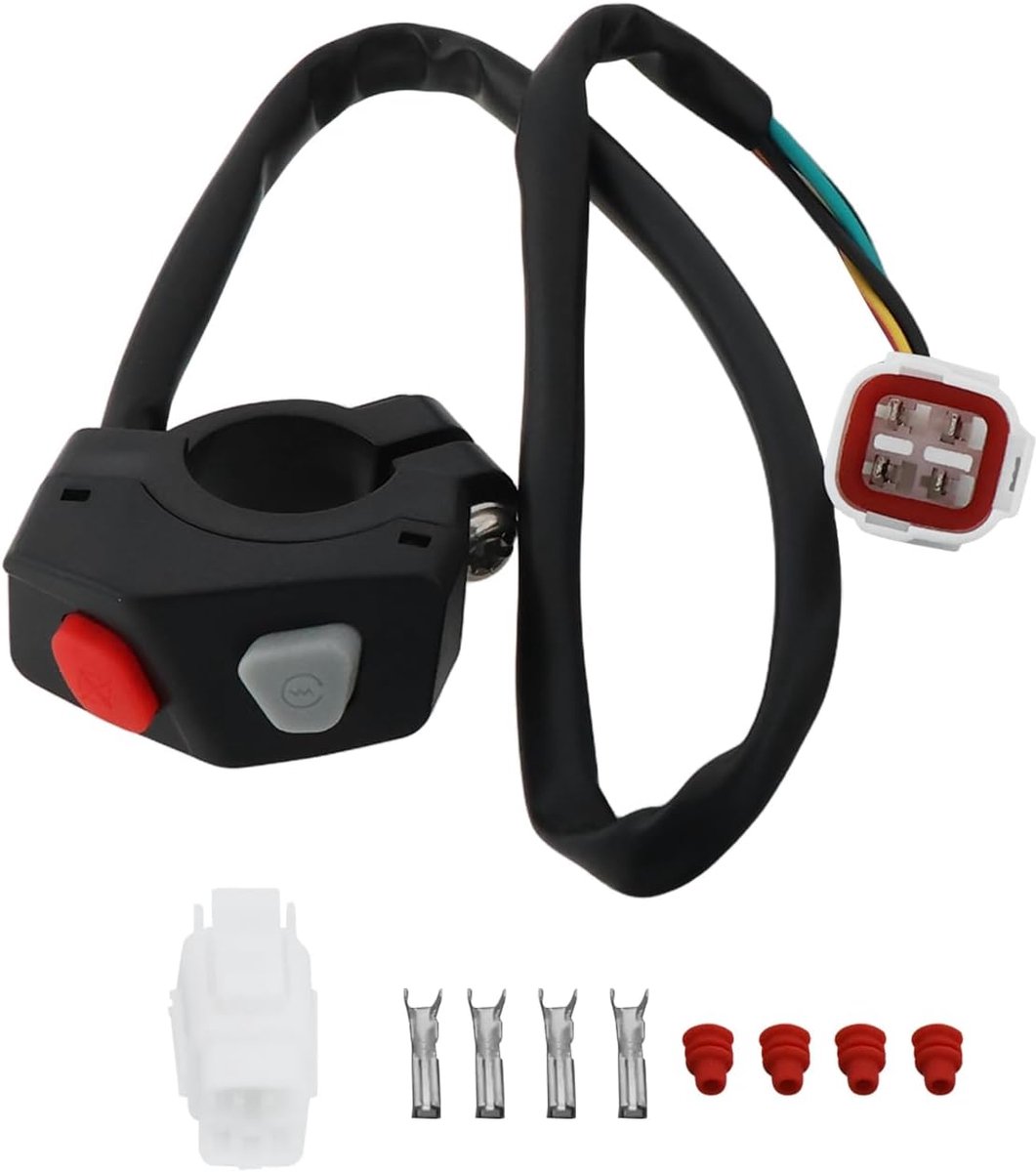 SnelShoppen - Engine Kill Start Stop Schakelaar Knop A46011074000 Vervangend voor KTM en Husqvarna, Geschikt voor 125/250/300 SX 2023-2024, 250/350/45