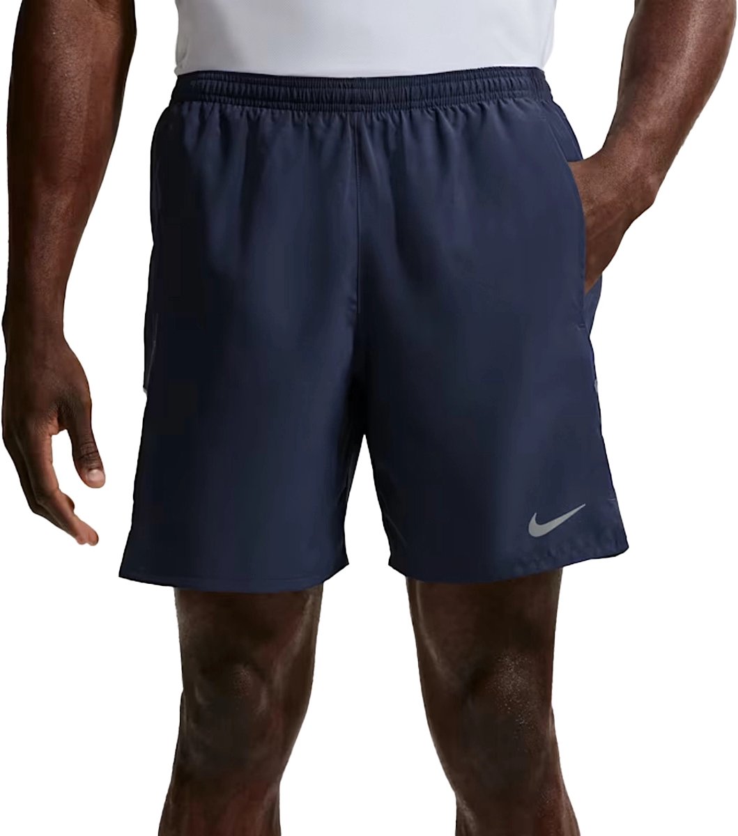 Nike dri-fit miler 7in 2in1 short in de kleur marine. Blauw