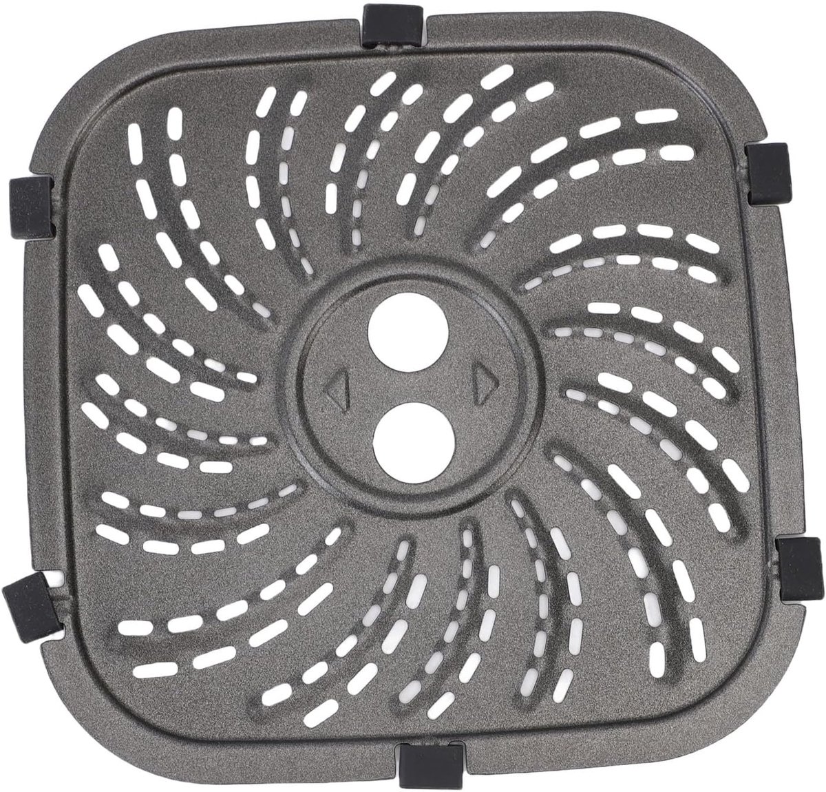 SnelShoppen - Vervangende Grillplaat voor Airfryer - RVS Kookplaat met Evenwichtige Warmteverdeling - Geschikt voor 6QT en 8QT - Perfect voor Steak, G
