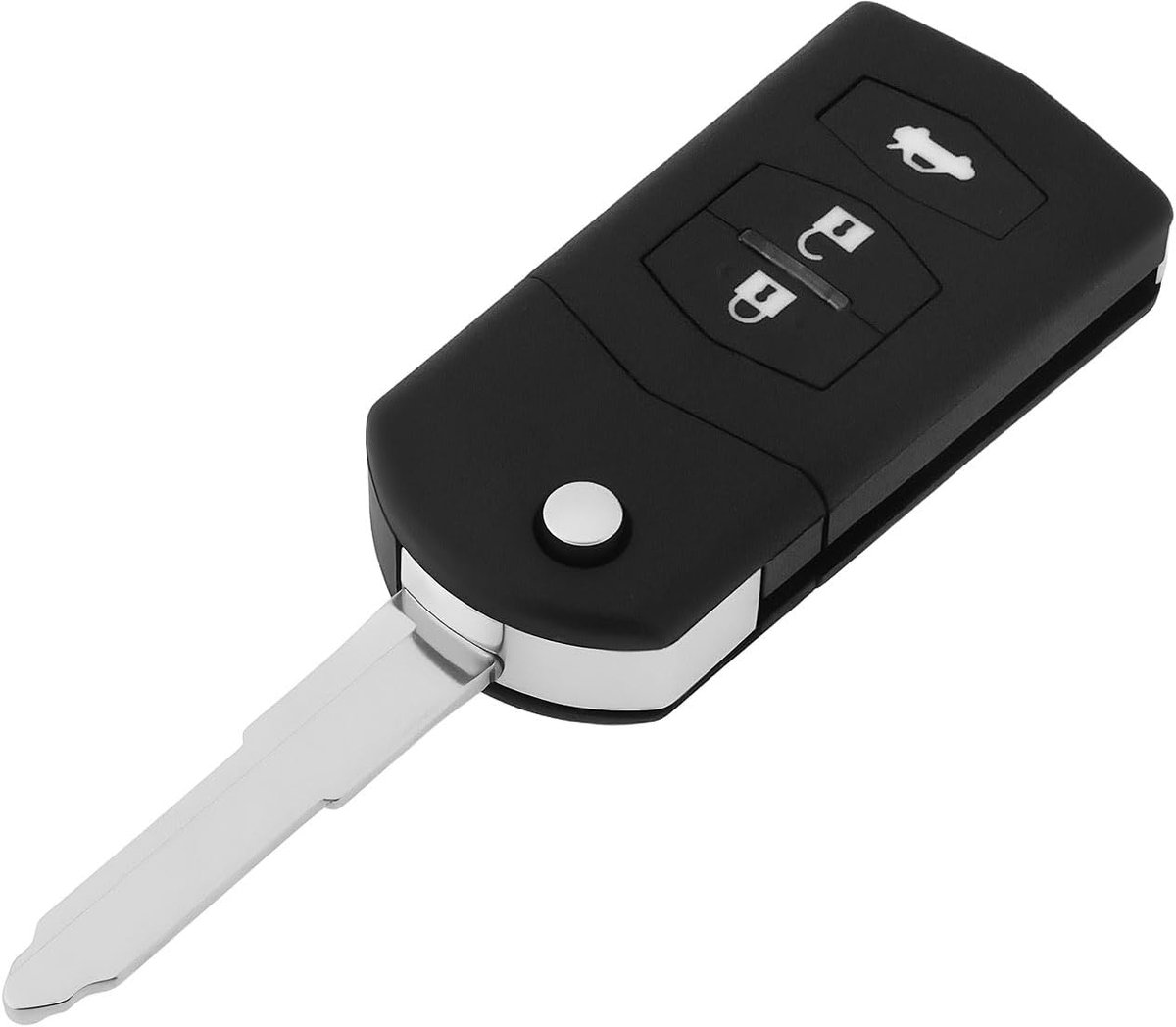 SnelShoppen - 3-Button Afstandsbediening Sleutel 433MHz ID63 80bit Chip Geschikt voor Mazda 2 3 5 6 8 SKE126-01