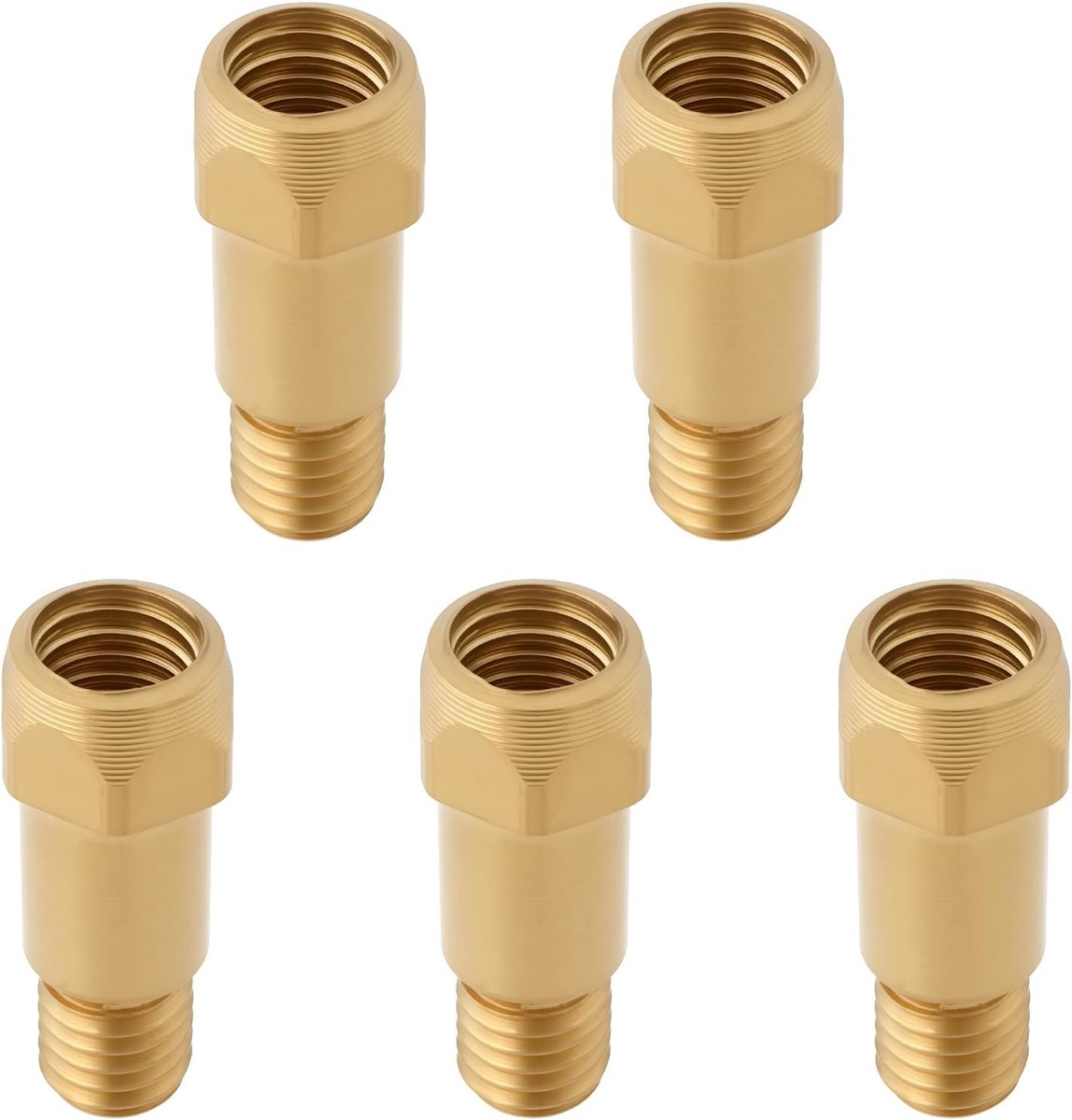 SnelShoppen - 5-delige M8 Contactmondhouder MB36KD Geschikt voor Diverse Lasapparaten, 8x11x28mm, Metaal, Hoogwaardige Geleiding