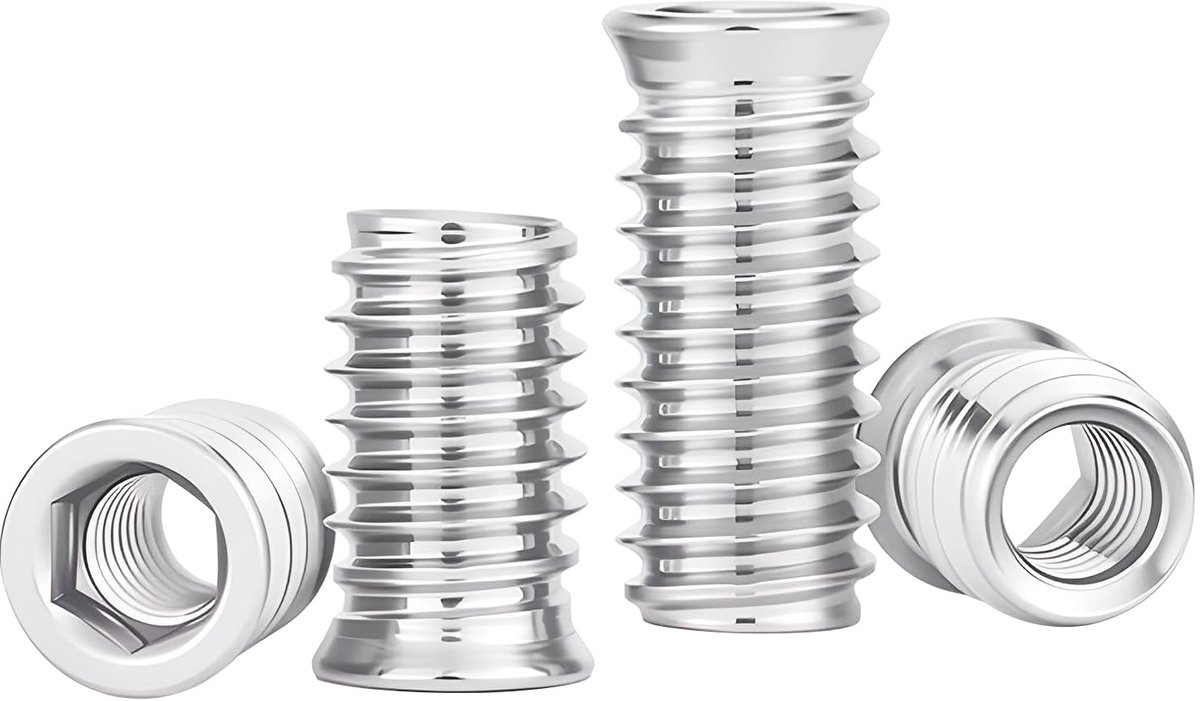 SnelShoppen - Schroefmoeren 25 Stuks M5 x 12 mm Gegalvaniseerd Koolstofstaal voor Houtbewerking Gereedschap Accessoires