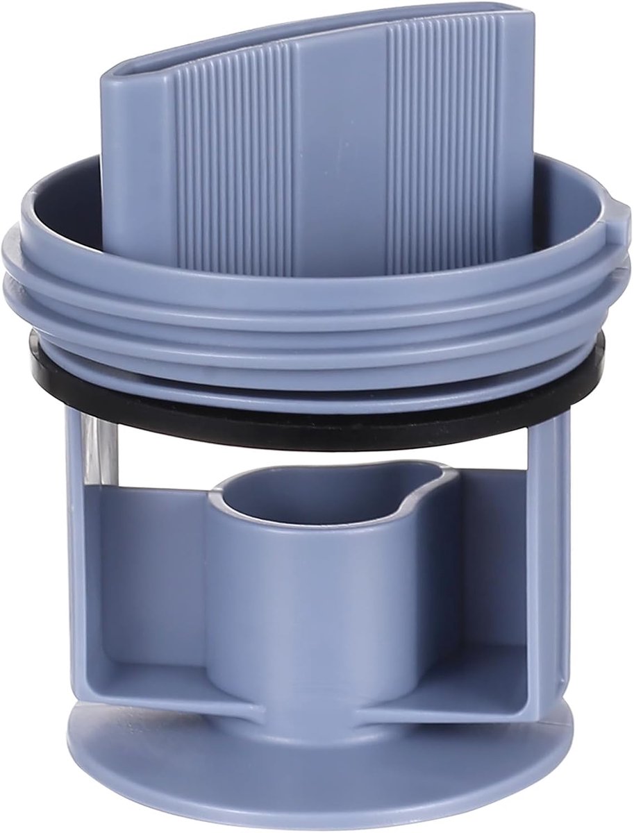 SnelShoppen - Flusensieb Vervangingsfilter voor Wasmachine en Droger, Ø 64mm Blauw POM Kunststof met Afdichting - Optimale Bescherming Tegen Slijtage
