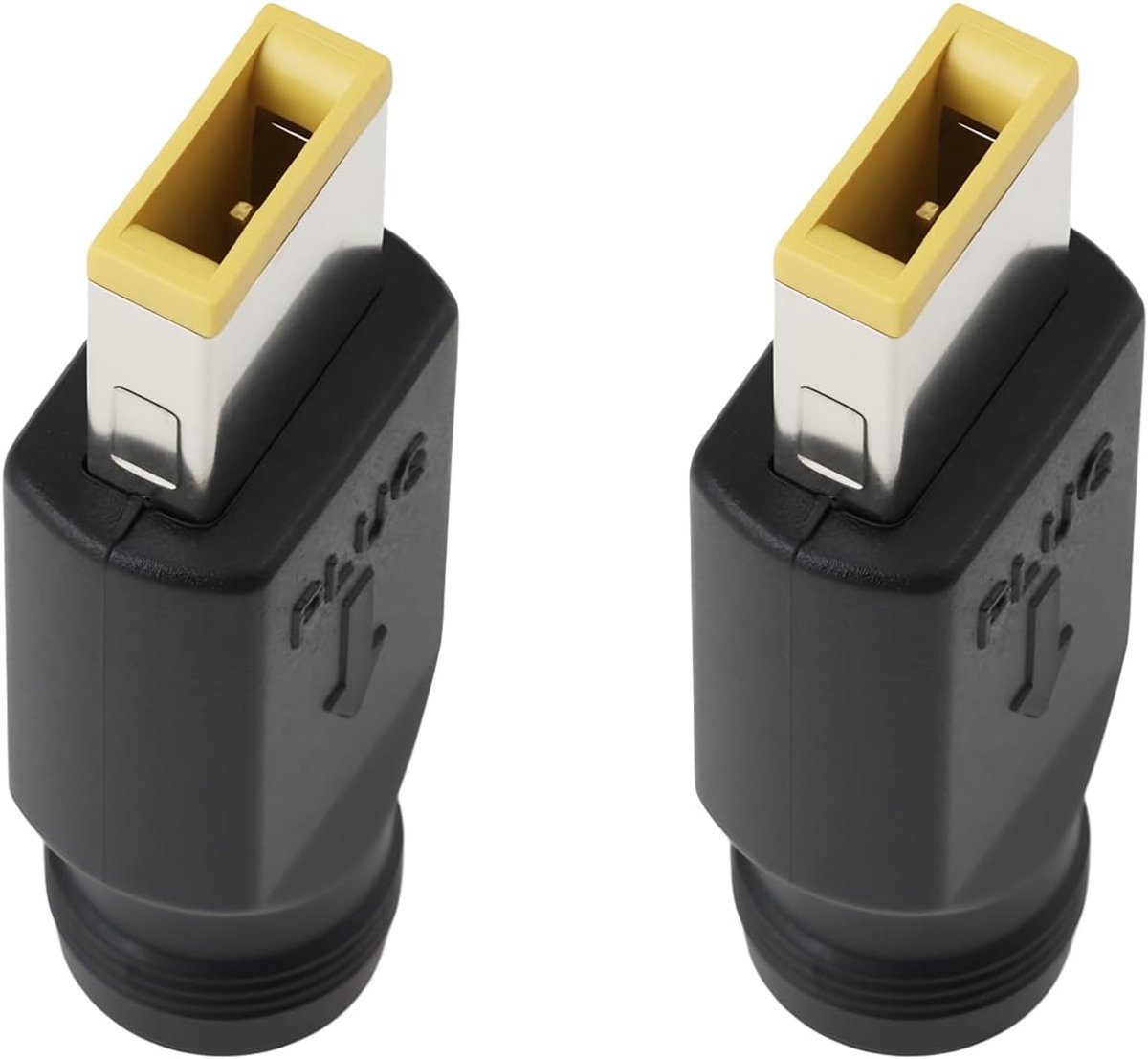 Adapter DC 5.5x2.1mm - 2Pcs vierkante plug - metalen en plastic materiaal - lost compatibiliteitsproblemen op - ShopVlot