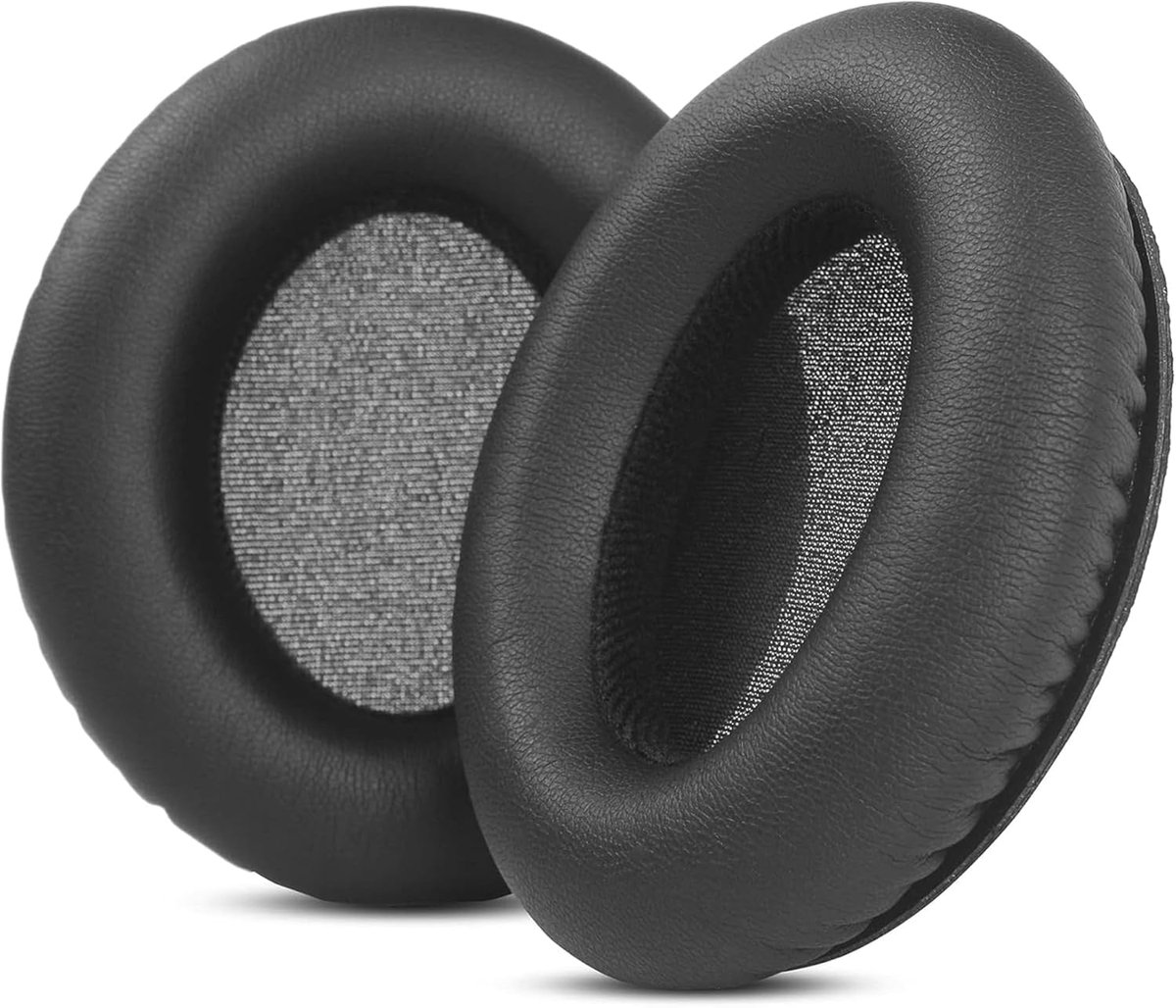 SnelShoppen - Vervangende Oorkussens voor Hoofdtelefoons, Geschikt voor KRK KNS6400 KNS8400, Zachte Leren Earmuffs, Premium Geheugenfoam, Comfortabel