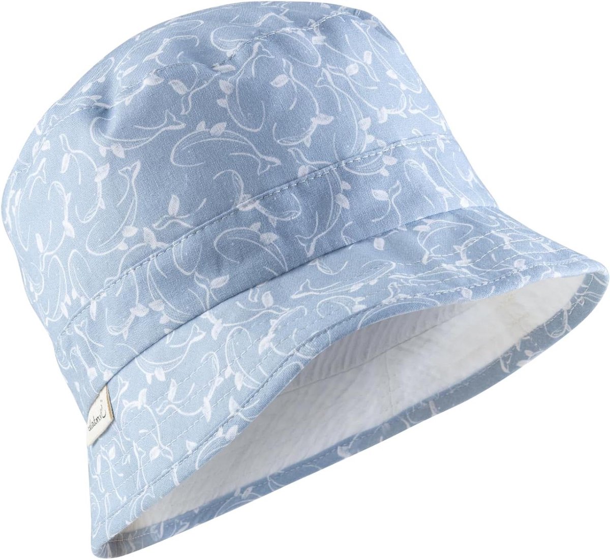 Kinder Vissershoed - Zonnehoed Baby - Bescherming Tegen Zon - Omkeerbaar Bedrukt - N.v.t. - Blauw