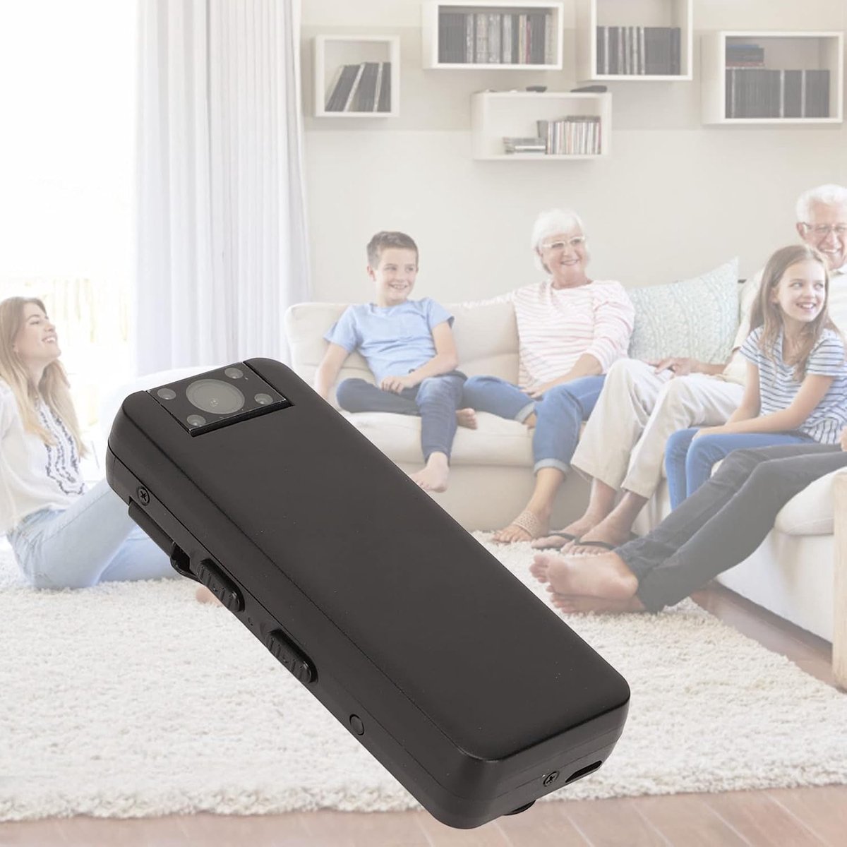 Mini Beveiligingscamera - Draagbare Camera - Thuis en Kantoor - 1080P HD Kwaliteit - 6 Uur Opname - Zwart