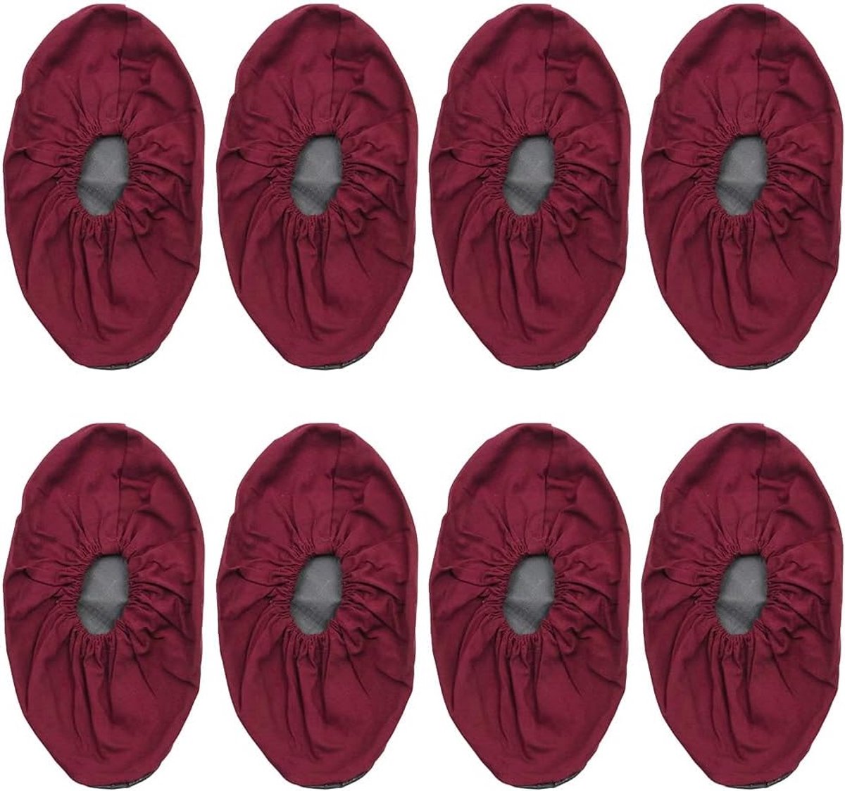 SnelShoppen - 4 Paar Waterdichte Overschoenen - Duurzame Schoenbeschermers - Antislip, Wasbaar en Stofdicht - Burgandy - Voor Binnen en Buiten