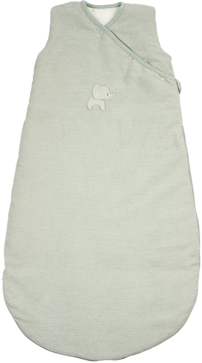 Nattou LouLou Baby Slaapzak 90 cm - Slaapzak in Velours - TOG 2,5 - Zachte Babyslaapzak - Groen