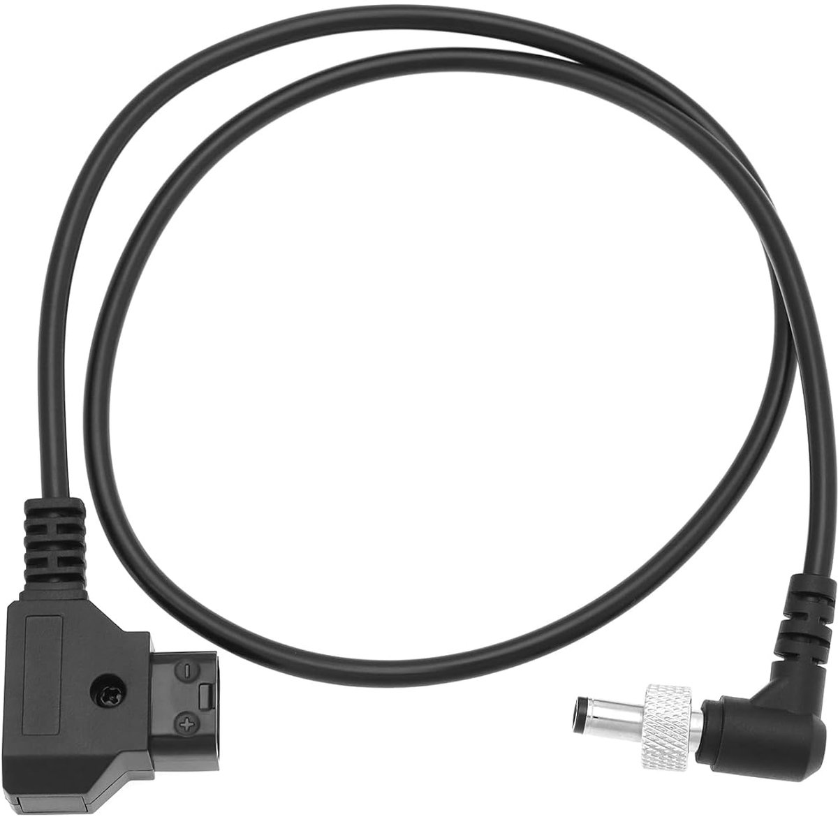 SnelShoppen - D-Tap naar 5.5x2.1mm DC Voedingskabel 12V Rechte Male Kabel 55 cm Geschikt voor Monitoren en Videoproductie