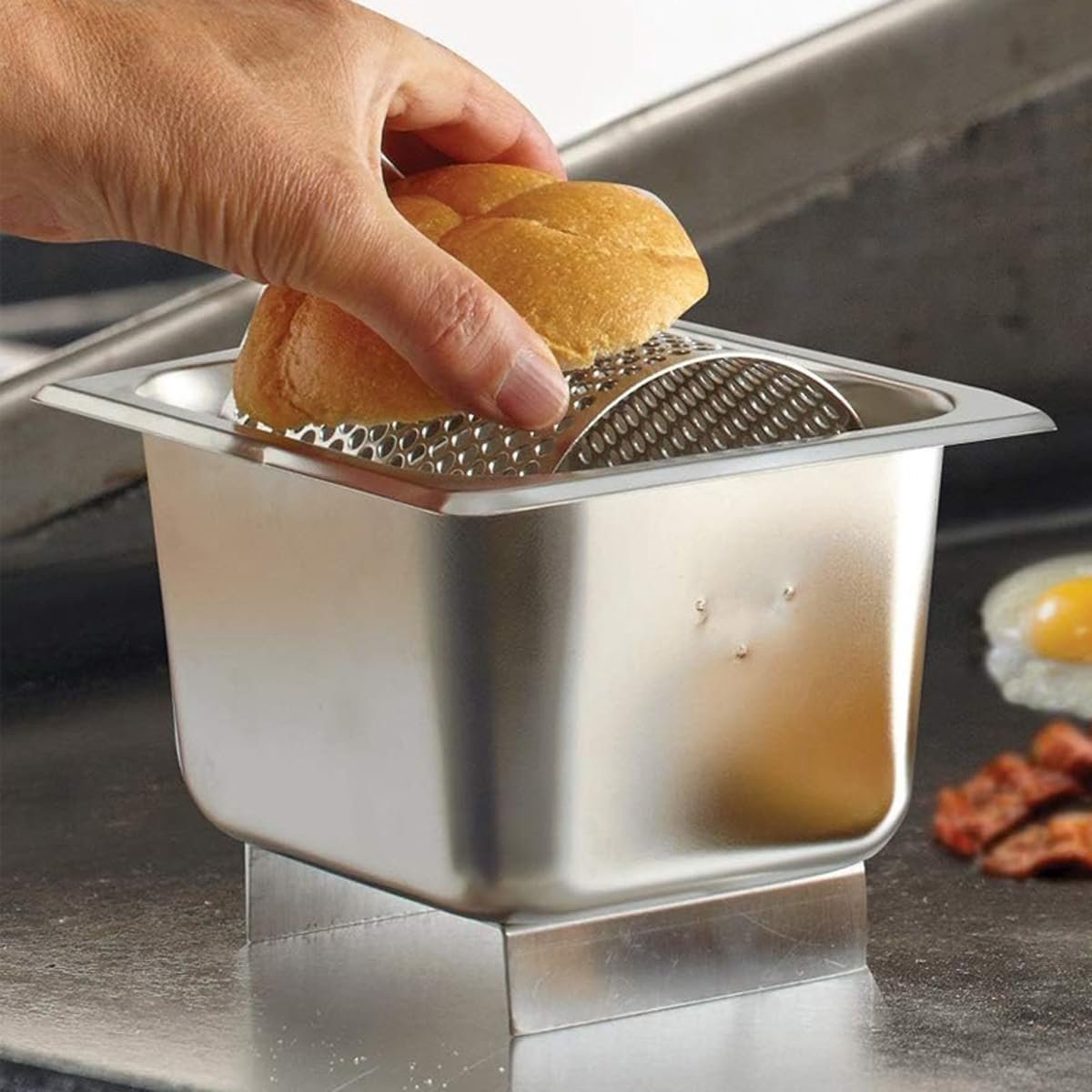 SnelShoppen - RVS Boter Verspreider - Boterwiel Dispenser - Gelijkmatig Boter Spuiten - Ideaal voor Brood, Hamburgers en Hotdogs - Makkelijk Schoon te