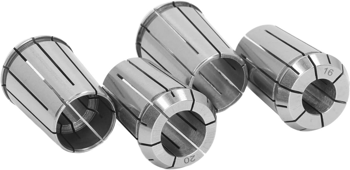 SnelShoppen - Spring Steel Collet Set 4PCS OZ25, Diameter 16 18 20 25, Snelle en Flexibele Snijcollet Set voor Frezen, Boren, Tappen, Graveren, Collet