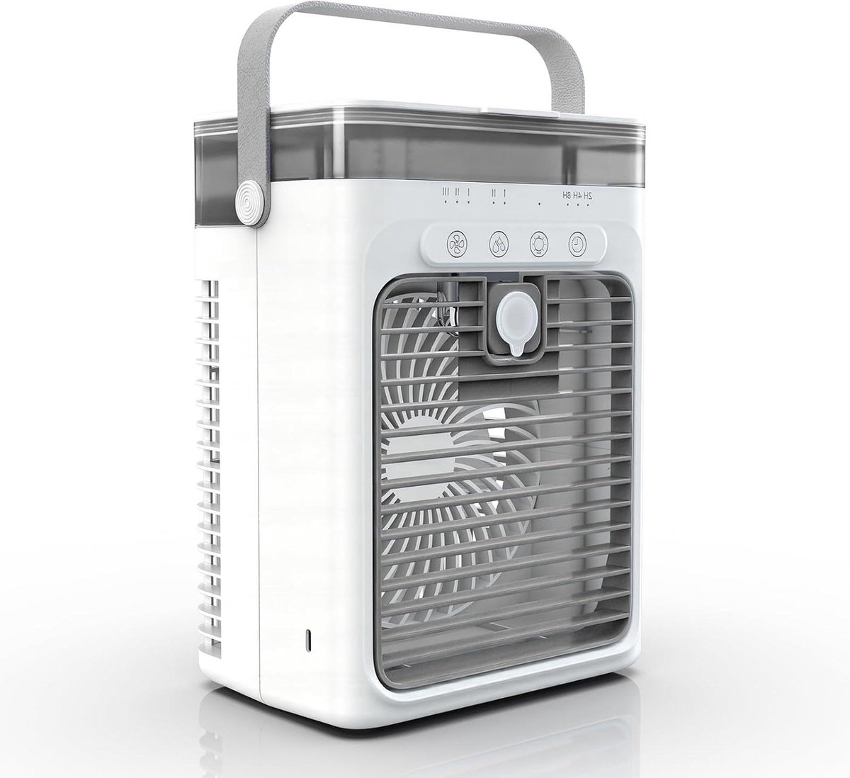Mobiele Airco - Mini Ventilator - Persoonlijke Koeling - Energiezuinig Model - 18.5 cm - Grijs