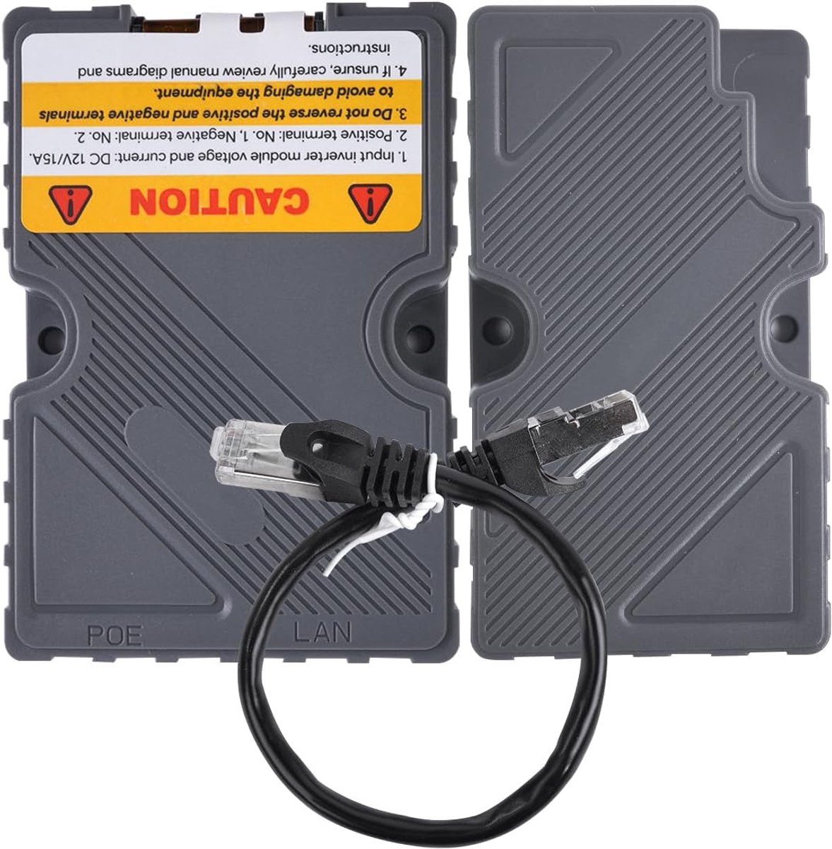 SnelShoppen - Starlink Dishy naar RJ45 Adapter - 12V naar DC 48V Power Over Ethernet - Kabeladapter voor Starlink Dishy V2 Satellietnetwerk - Internet
