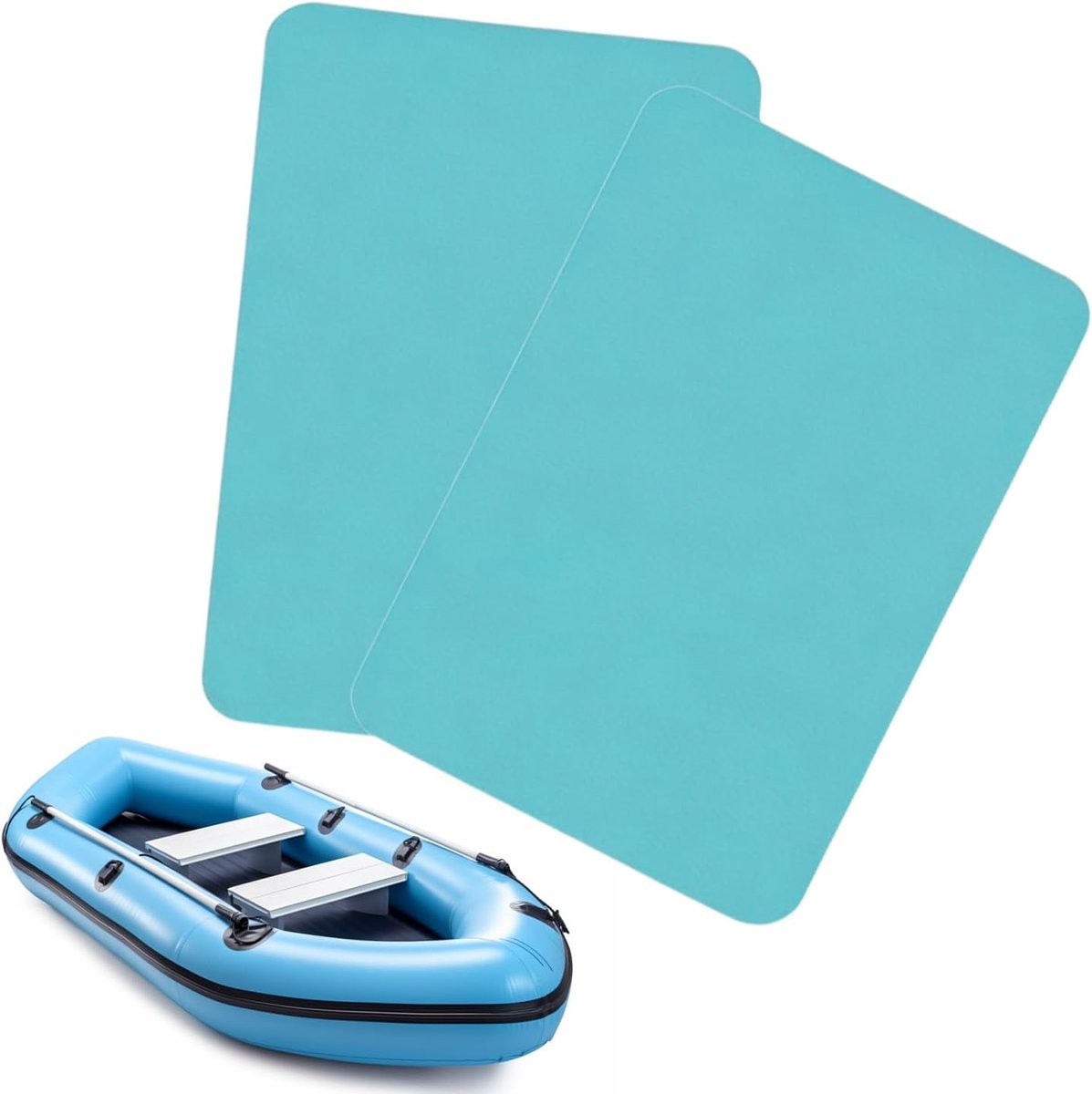 Opblaasboot reparatie patches 18 x 10 cm - kunststof - duurzame en betrouwbare reparatie - ideaal voor zwembaden - ShopVlot